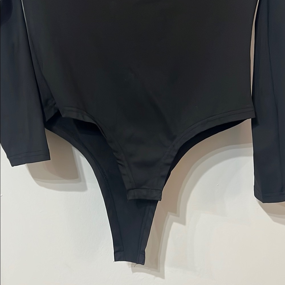 Amazon Black Long Sleeve Off the Shoulder Bodysuit
